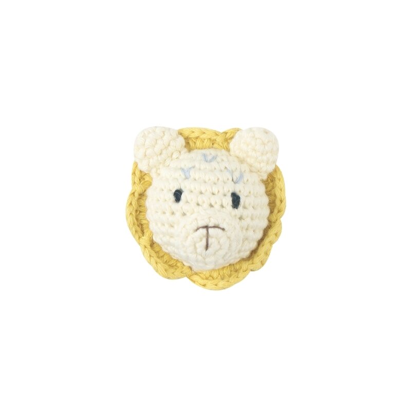 Contas mastigáveis ​​de crochê animais usadas para joias dentição DIY, jogos sensoriais
