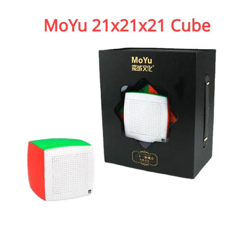 Meilong Stickerless Gigante Magic Speed Cube, Plastic Puzzle Brinquedos para Coleção, MoYu 21x21x21, 21 Camadas, MFJS