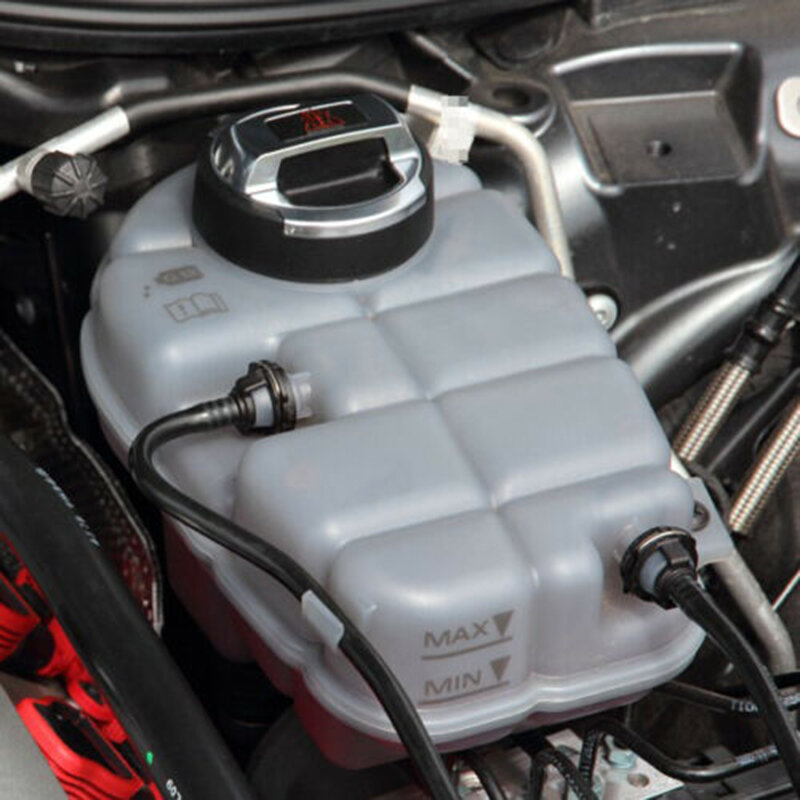 Tapa del tanque de expansión de aceite refrigerante de coche, cubierta de 2 piezas para Scirocco Passat Cc Audi-R8 420121321 420103485B