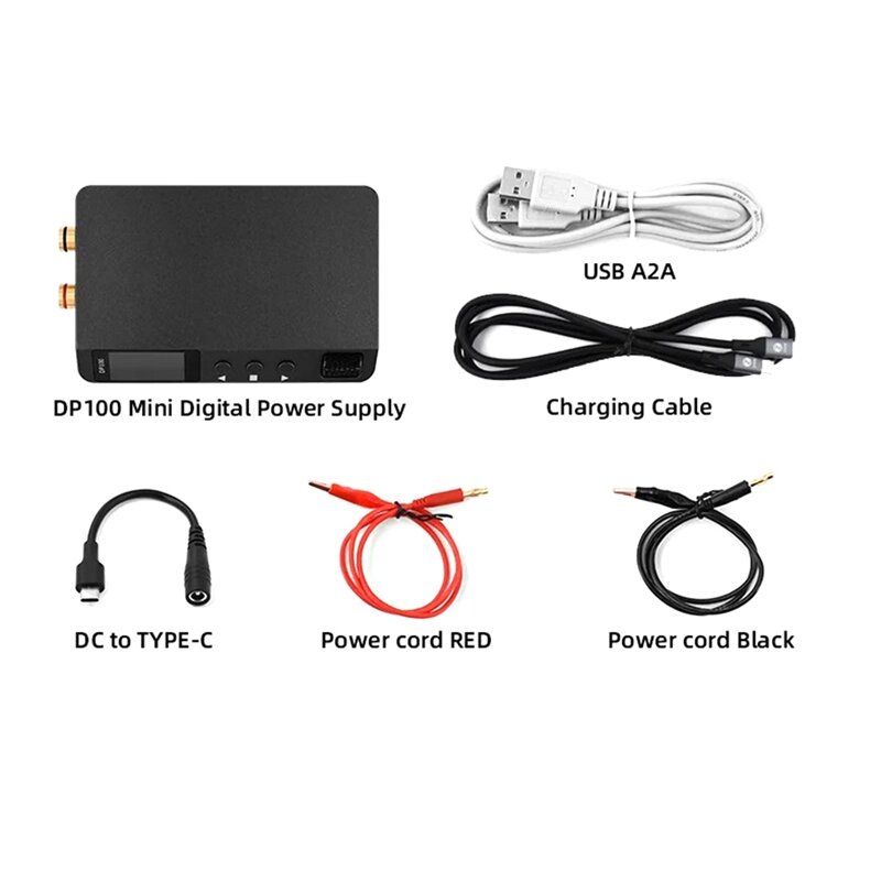 DP100 DC Power Supply Adjustable Digital DC Power Supply Mini Portable Lab Source Power Supply Voltage Switch 30V 5A Easy To Use