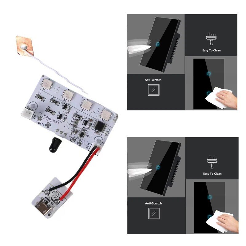 Fabriek Oem Hot Pcba Controle Lijn Moederbord Is Geschikt Voor Zeven Kleuren Licht Afstandsbediening Sensor Touch 3d Lichten