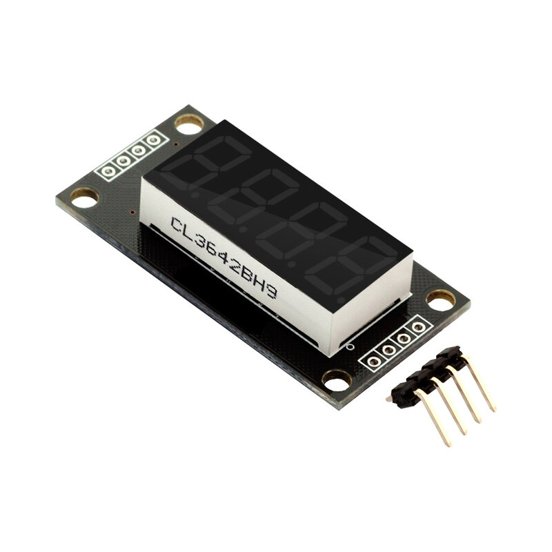 Arduino用デジタル真空管モジュールボード、4桁、デジタルディスプレイチューブ、10進、7セグメント、赤、緑、黄色、青、白、tm1637、0.36インチ