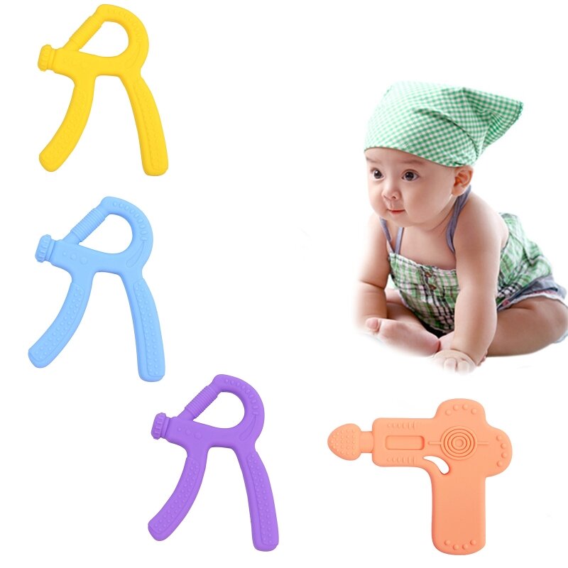 Infant Chewing Toy Teething Relief Toy Cartoon Silicone Teether for Baby 6-12M Dropship