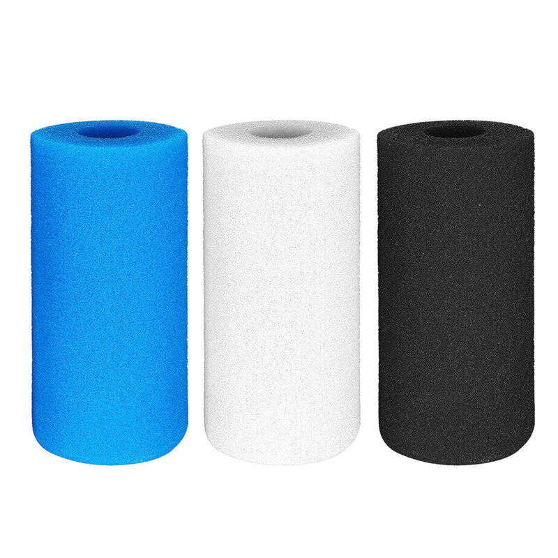 Conjunto de 3 esponjas de filtro para intex tipo-a, espuma, reutilizável, lavável, para piscina, 20x10x10 cm, # w0