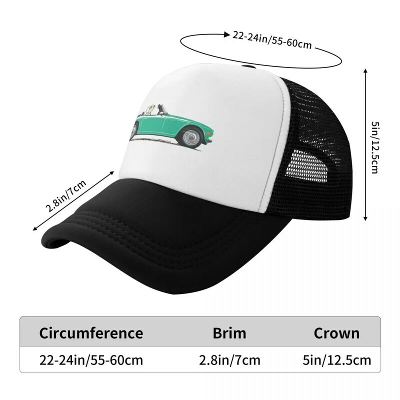 قبعة بيسبول كلاسيكية للرجال والنساء رياضية بريطانية ، قبعة شمس ، قبعات شمس ، لون أخضر ، جافا ، TR6