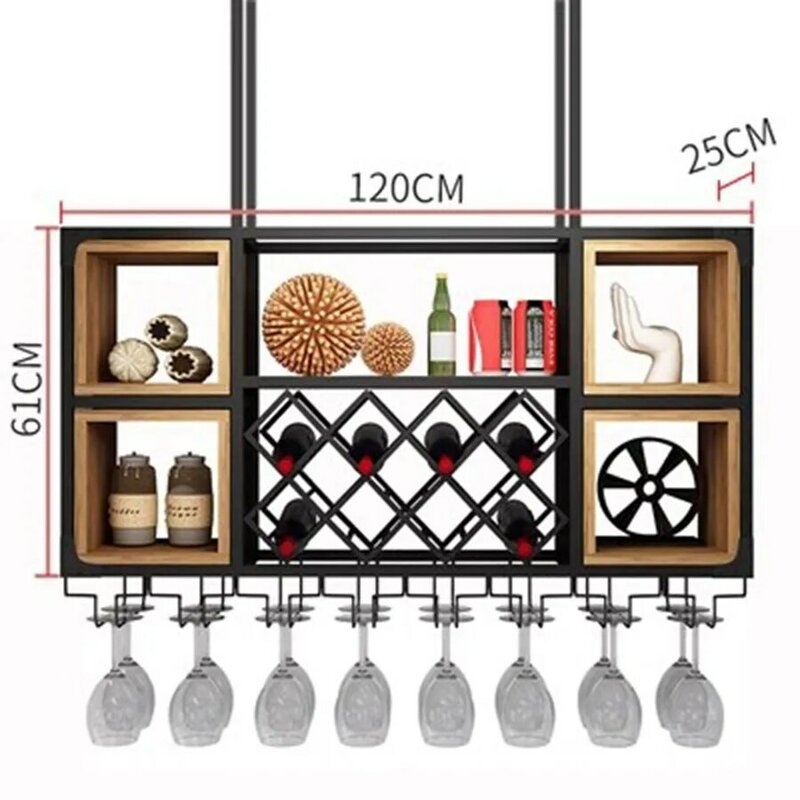 Boutique Commercial Bar Cabinet Vintage Hanging Coffee European Luxury Nordic Drink Wine Rack Handle Szafeczki Art Furniture