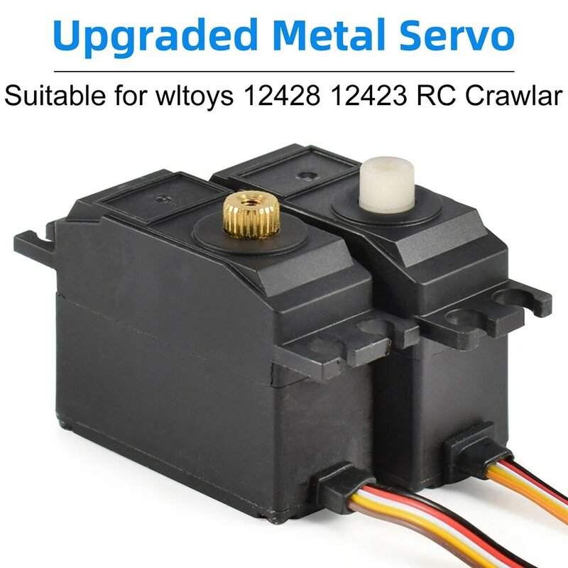 Metall Getriebe Servo Upgraded Teile für Wltoys 1/12 12428 12423 RC Wüste Short Course Auto Lkw Modell