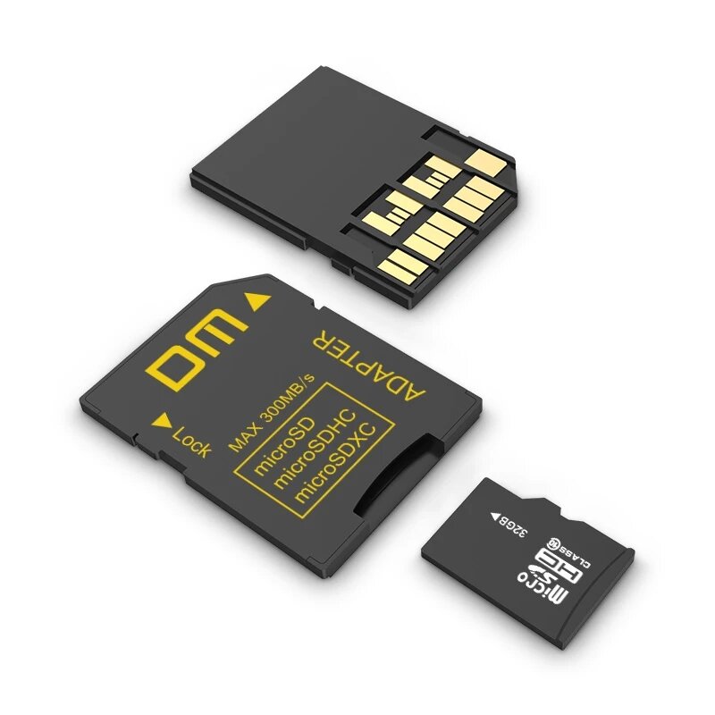DM Adapter SD4.0 UHS-IIcomptabile with microSD microSDHC microSDXC transfer speed can up to 300MB/s CCk02