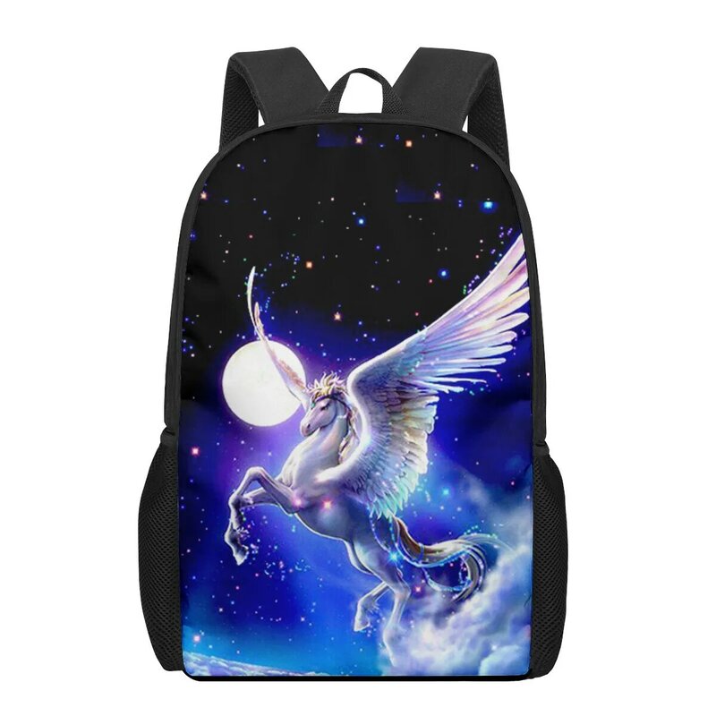 Horse 3D Pattern School Bag for Children Girls Boys Casual Book Bags Kids Backpack Boys Girls Schoolbags Large Capacity Backpack