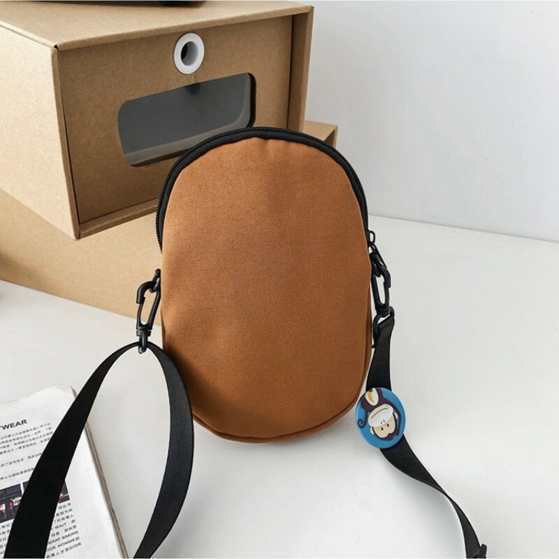 Neue Mode Herren und Damen Nylon Cap Taschen japanischen Stil Umhängetaschen vielseitige Trend Hut Cell mobile Tasche Handtaschen Geldbörse