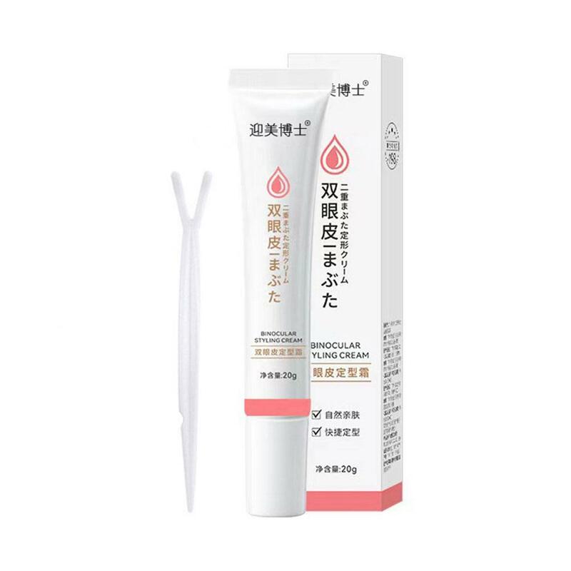 Double Eyelid Styling Cream 20g Invisible Eyelid Glue Natural Liquid Eyelid Tape for Women Shaping Outline Charming