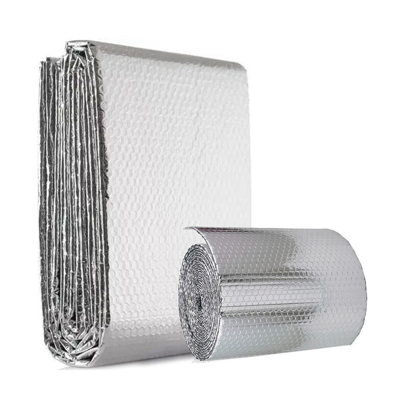 Reflector de calor del radiador, lámina trasera reflectante, longitud de 5M, almohadilla de película de ahorro de energía de calor, película de aluminio de 60cm x 5m con pegatina de calor