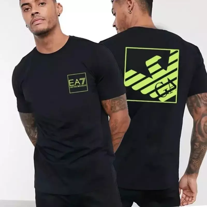 2024 Mode Heren T-Shirt Hoge Kwaliteit Patroon Print 100 Katoen Korte Mouw Zomer Oversized T-Shirt Man Merk T-Shirts