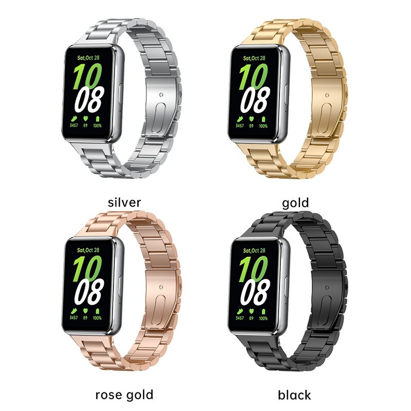Metal Watch Band For Samsung Galaxy Fit3 Fashion Business Strap For  Galaxy Fit3 Wristband Replacement Accessories