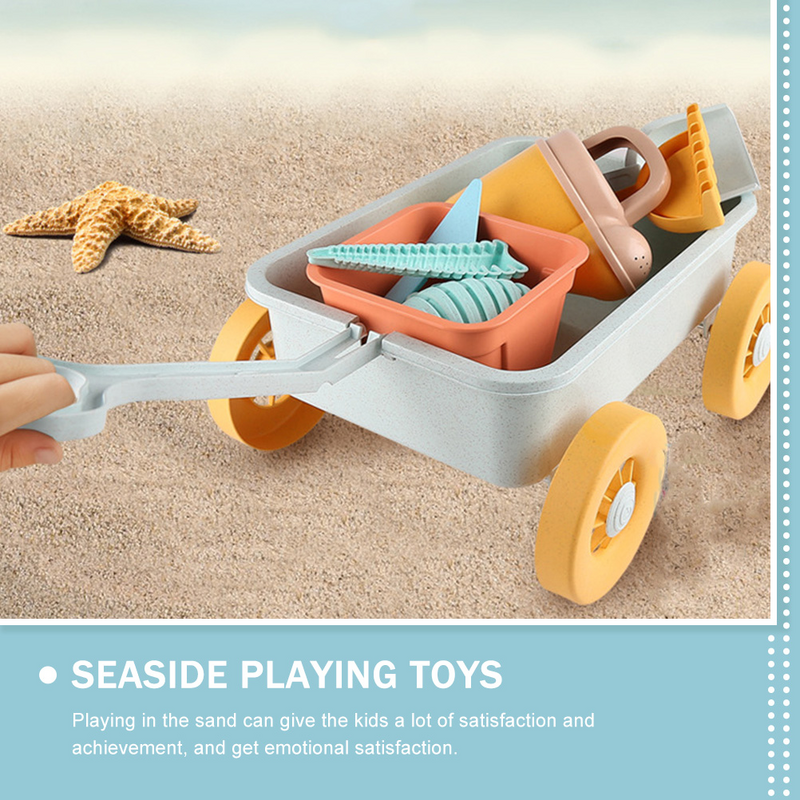 Brinquedo de Trole Deslizante Infantil, Pull Car, Brinquedo De Construção, Carros De Escavação De Areia, Brinquedo De Praia, Verão