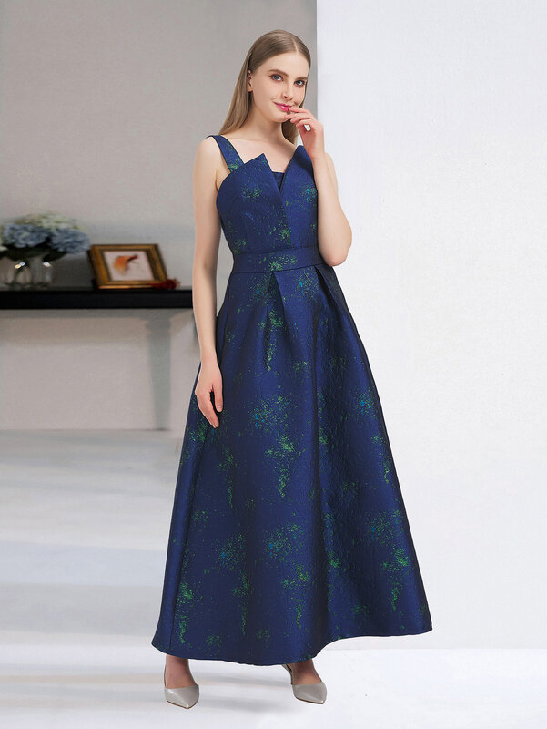 RapIndustry-Robe longue à fleurs pour femme, tenue de soirée élégante, vintage, jacquard, nouvelle collection printemps été