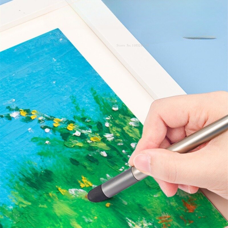 3 szt. Drążek do malowania olejnego specjalny długopis rozmazujący długopis artystyczny dostarcza kredki do przejścia kulka z gąbki rozmaz pędzel do malowania
