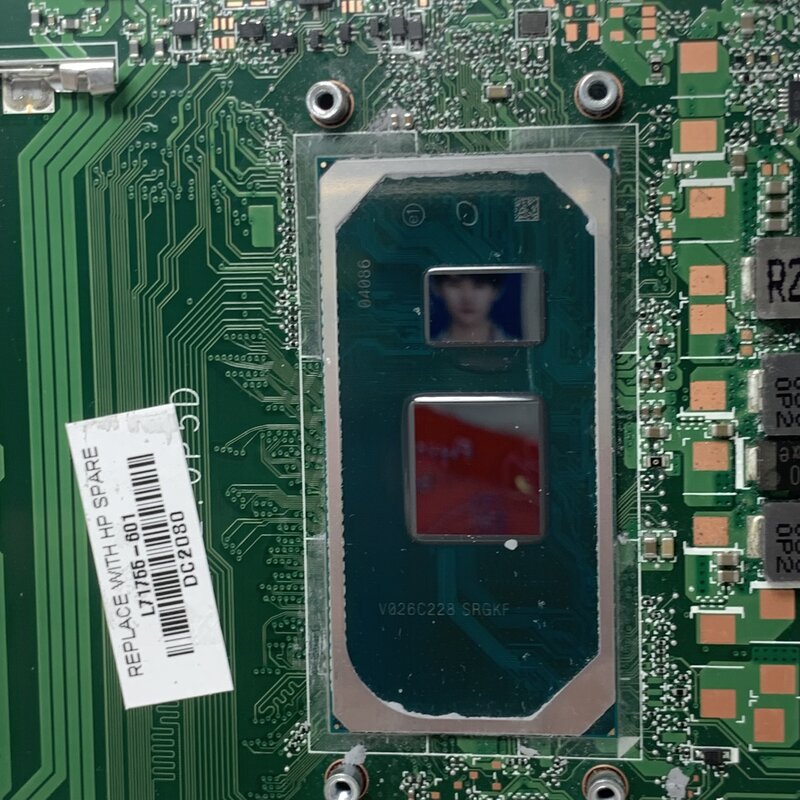 L71755-601 L71755-001 scheda madre del computer portatile della scheda madre DA0P5DMB8C0 per HP Pavilion 15-DY 15T-DY con CPU SRGKF I3-1005G1 testata al 100%