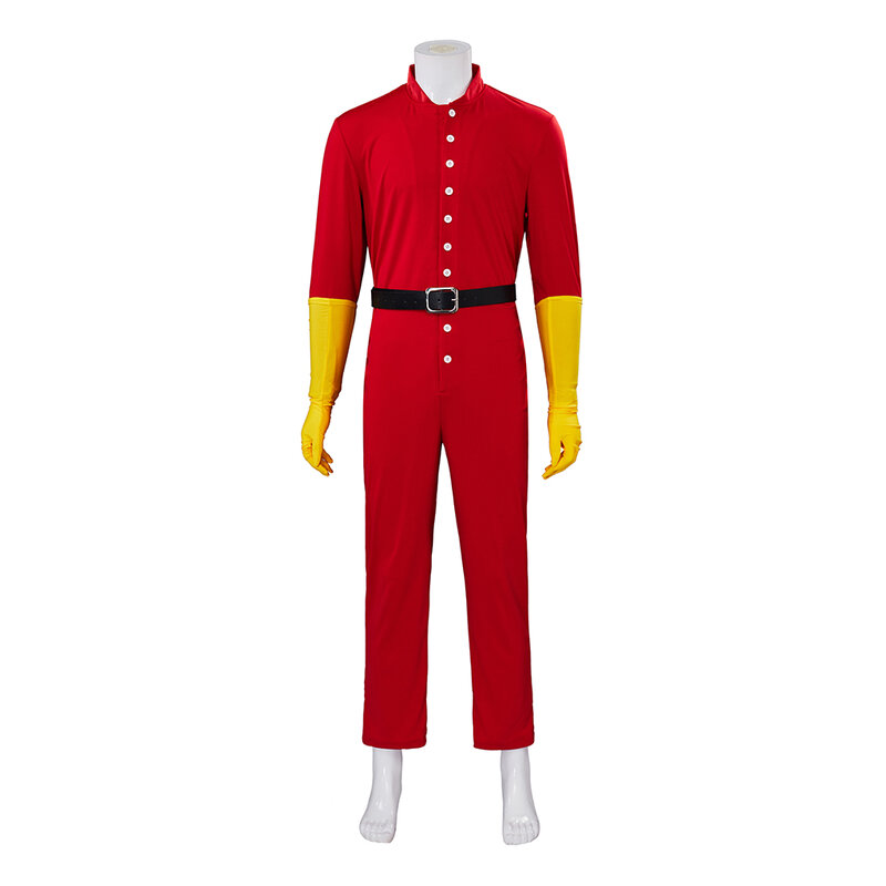 Darryl Walker Cosplay Kostüm Blankman Darryl Film Cosplay Kostüm rot Bodysuit Umhang Anzug männlich Halloween Party Outfits