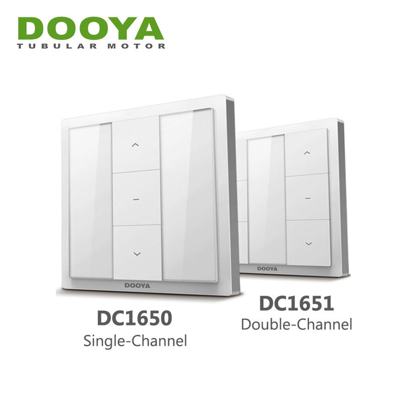 Dooya-controlador remoto emisor de pared DC1650 1-CH,DC1651 2-CH RF433 para Dooya RF433 Motor de cortina KT320E DT52E DT360,DT KT82TN TV