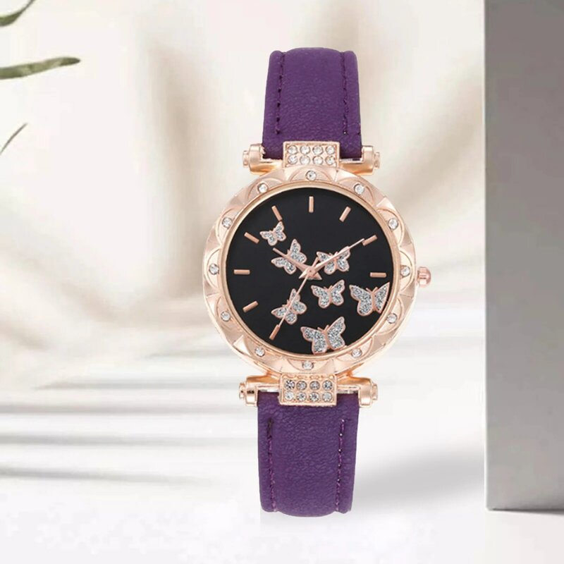 Zestaw luksusowy zegarek damskich biżuteria i artykuły prezentowe kształt motyla użytku w pomieszczeniach lub do codziennego użytku