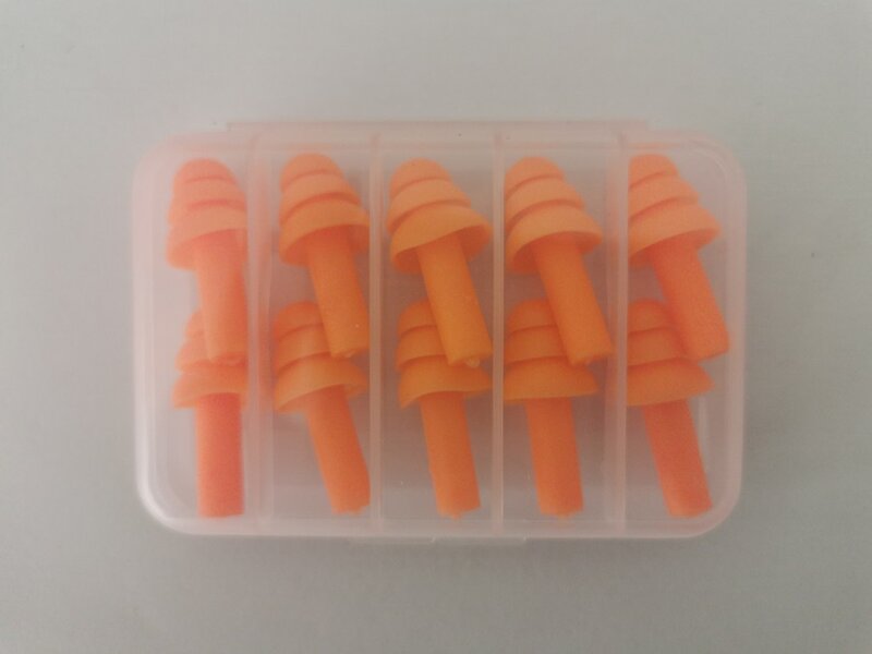 5Pairs/set box-packed comfort earplugs noise reduction silicone Soft Ear Plugs Swimming Silicone Earplugs Protective for sleep