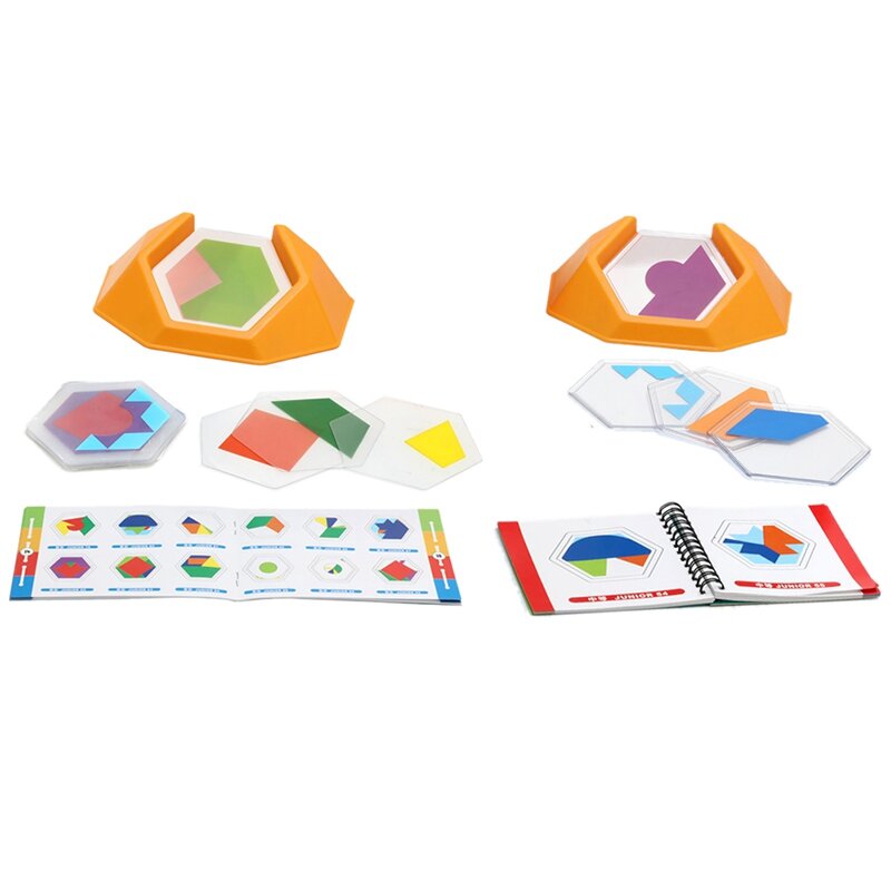 Preschool Color Code Games Logic Jigsaws For Kids Figure Cognition Spatial Thinking Educational Toy Learning Skills