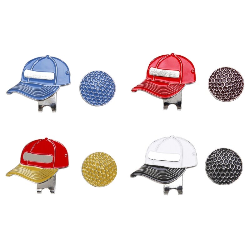 Clipes magnéticos para chapéu de golfe Suporte para marcador de bola de golfe fácil de colocar e tirar