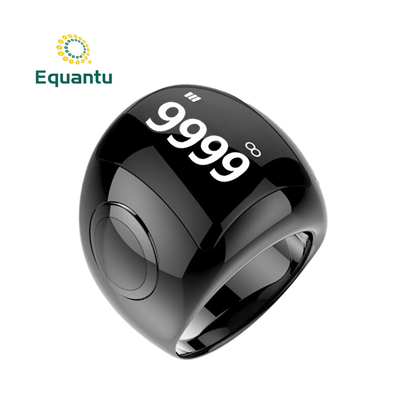 Equantu-Anel Contando Portátil, QB709, Design Criativo, Bluetooth Inteligente, Lembrança Tarefa