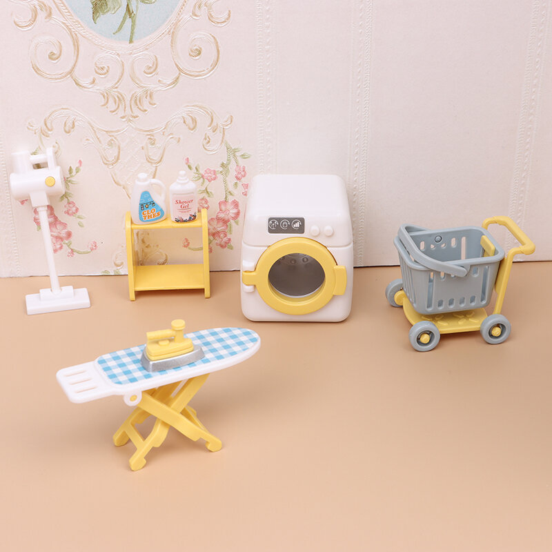 1:12 Forest Animal Family Villa Furniture for Dolls Toy Forest Home Mini Bedroom Set DIY Dollhouse Furniture For Kids