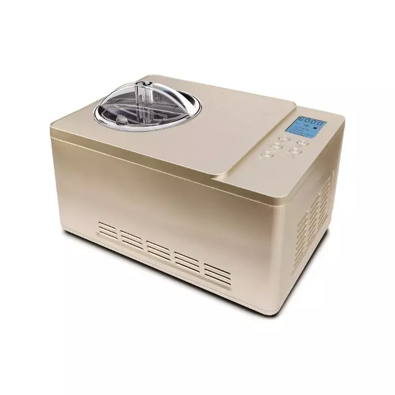Whynter ICM-220CGY Automatic Ice Cream Maker 2 Quart Capacity Stainless Steel Bowl & Yogurt Function in Champagne Gold