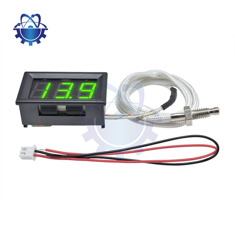Termómetro de visualización LED de tubo digital XH - b310 termómetro de 12v termómetro tipo K M6 termómetro sonda de sensor de resistencia térmica - 30 - 800 ℃.