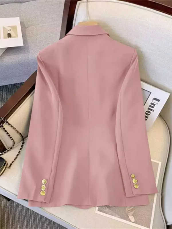 Женский блейзер, Новинка весна-осень 2024, облегающая корейская модная верхняя одежда, свободная Женская куртка, офисный Женский блейзер, пальто