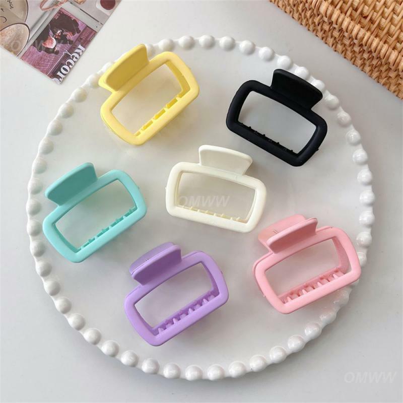 Headgear Wild Frosted Hairpin Scratch Shark Clip Temperament Miss Grip Issue Card Simple Hair Up Hair Accessories Square Small