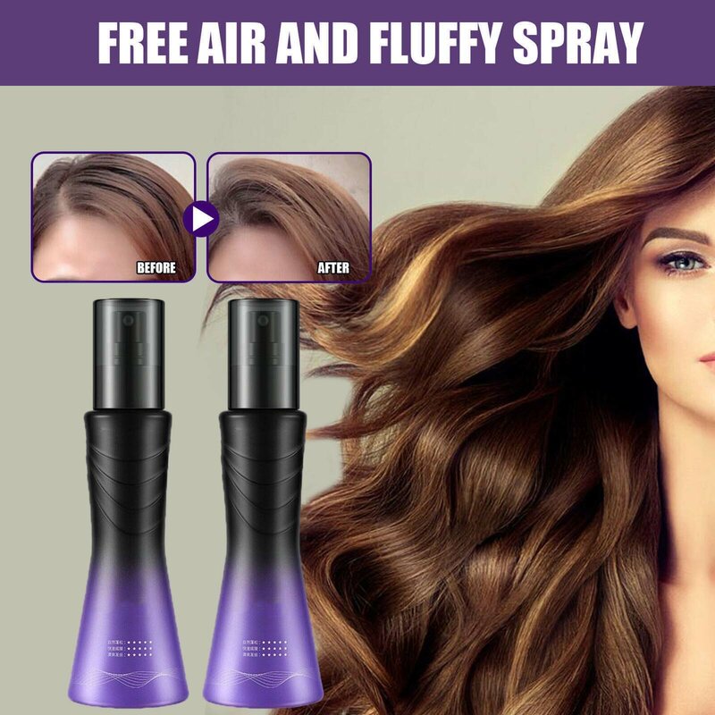 100ml Lazy Hair Drying Spray Wash-Free Hair Fluffy Oil Control rinfrescante finitura dei capelli per lo Styling dei capelli accessori Extra Hold