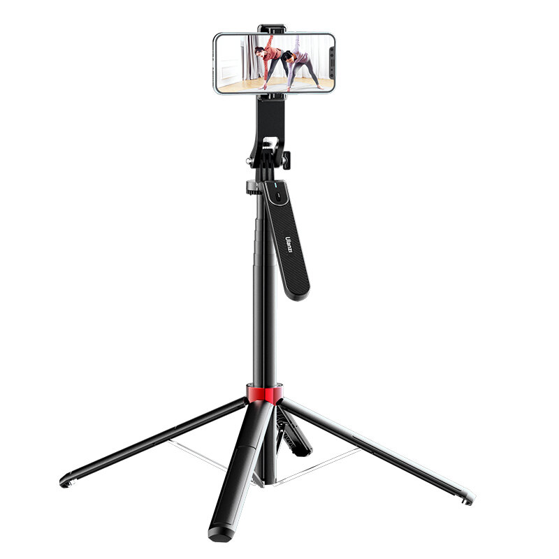Ulanzi-Palo de Selfie con Control remoto, trípode con montaje Gopro, tornillo de 1/4 pulgadas, soporte para teléfono GoPro, transmisión en vivo, Vlog, Bluetooth, MA09