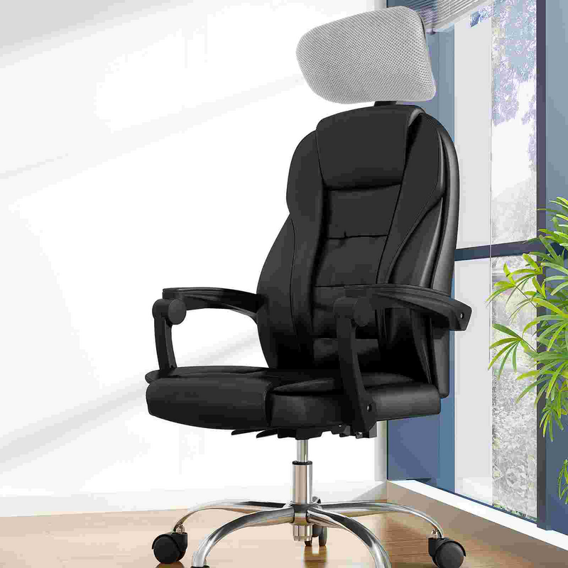 사무실 컴퓨터 의자 머리 받침 개조 조정 가능한 컴퓨터 의자 머리 베개, 사무실 의자 머리 받침 부착 의자 베개