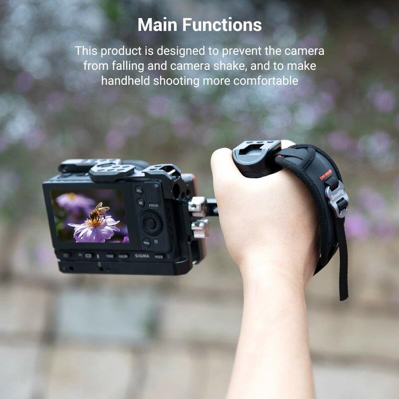 Smallrig-カメラケージ用ユニバーサルハンドストラップ,サイドハンドル,調整可能,保護グリップ付き,プラットフォーム用,2456