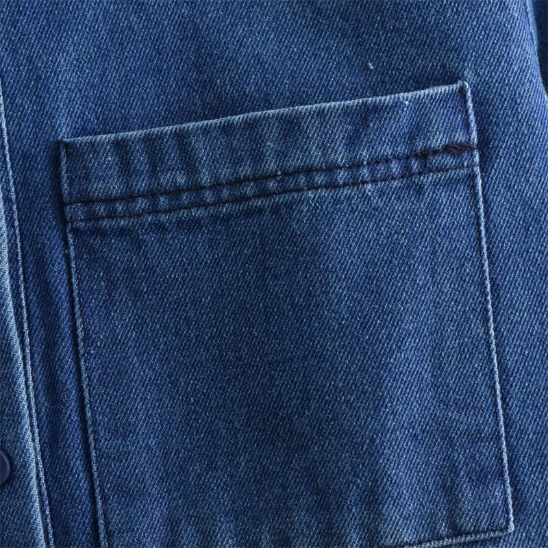 Chemise en jean superposée pour femme, veste design slim fit, nouveaux vêtements