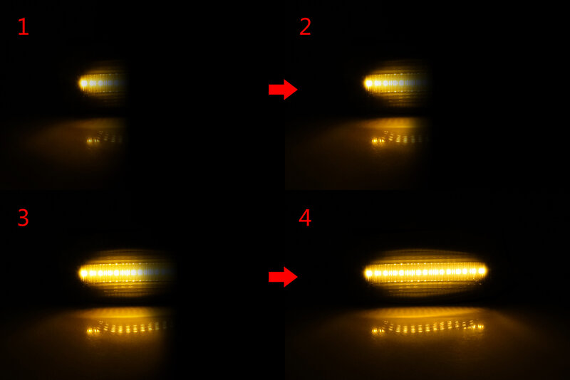 Dinâmico Amber LED Side Marker Indicator, Repetidor Lâmpadas de Luz, Fit para Hyundai, Coupe, Getz, Tucson i10, Kia