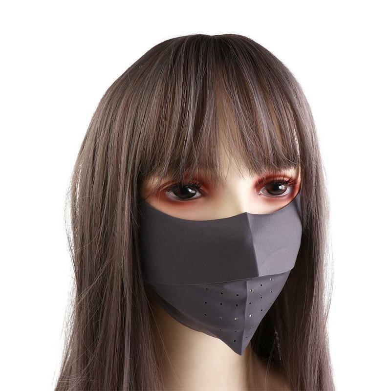 Máscara Facial de Seda de Gelo com Proteção Solar, Capa Facial, Anti-Poeira, Anti-UV, Corrida, Esportes, Dirigindo, Protetor Solar