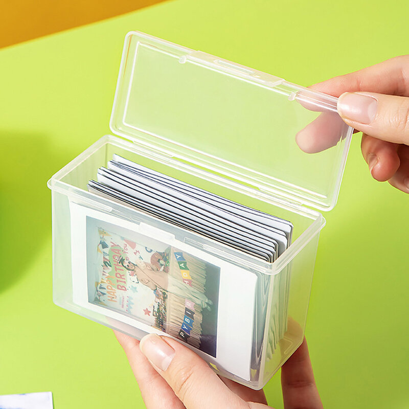Mallette de rangement photo idole transparente, albums coréens en plastique, cartes photo, petite collection de cartes, boîte porte-cartes EvaluPhoto