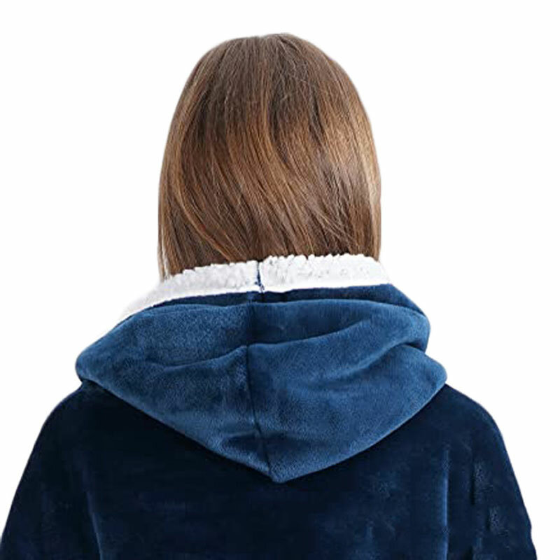 Sherpa Hood TV tragbare Decke für erwachsene Frauen und Männer super weich bequem warm Plüsch werfen mit Ärmeln Decke Hoodie Abdeckung
