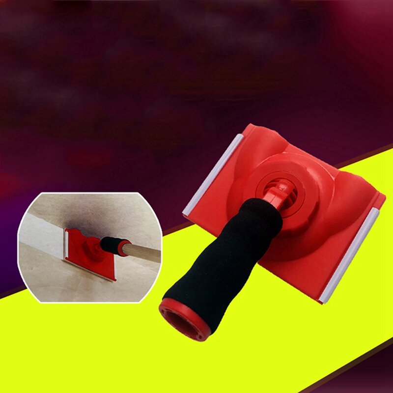Latex Paint Edger With Handle Flat Trimming Brush Trimmer Color Separation Tool Brush Plaster Line Corner Brush Replacement