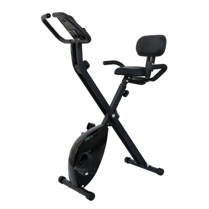 Indoor fitness equipment folding exercise bike Magnetic system sport cycling with backrest