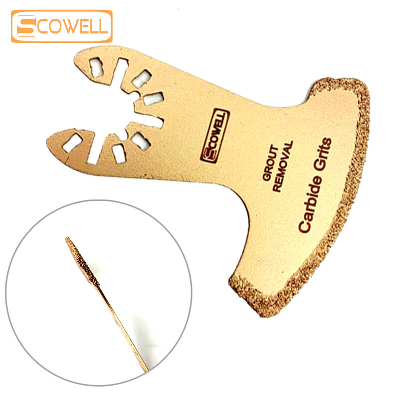 60mm Tungsten Carbide Grits Tile Grout Removal Grinding Multi Tool Oscillating Saw Blade For Renovation Multimaster Power Tools
