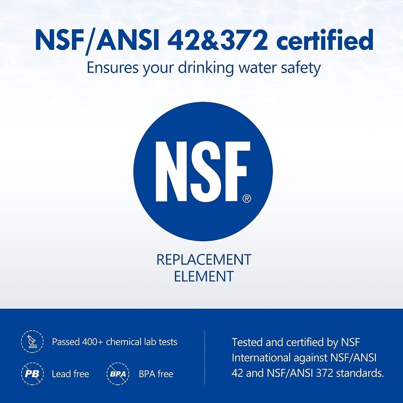 Sistema di purificazione del filtro dell'acqua del rubinetto del rubinetto ALTHY, riduce il piombo, il cloro e il cattivo gusto certificato NSF cucina da 320 galloni