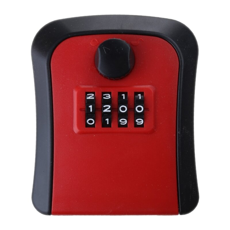 Wall Mounted Key Safe Lockboxs 4 Digit Combination Key Lock Box Waterproof Outdoor Key Hider for House Key Easy to Use
