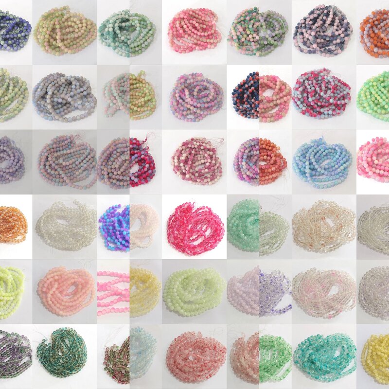 Стеклянные бусины 10 мм, имитирующие керамику для изготовления браслетов и браслетов своими руками, 65 цветов на выбор, 240 шт.