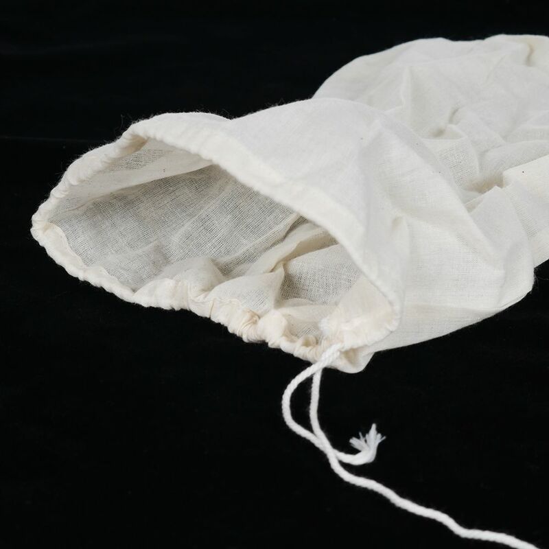 1 pz borsa a rete Bolsa De Tela cotone lino riutilizzabile filtro per alimenti sacchetto a rete dado chicco di latte mussola zuppa di pesce cuoco bollente 20*26cm
